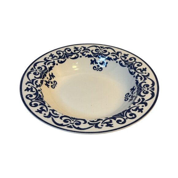 Victoria & Beale 7011Claire Fine Translucent Porcelain Rim Soup Bowl 8 3/4"HTF - Picture 4 of 7